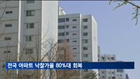 9개월 만에 전국 아파트 낙찰가율 80%대 회복