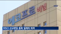 MSCI 신규편입 종목 일제히 하락…"선제적 매수 후 차익실현"