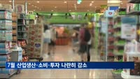 7월 산업활동 트리플 감소…생산 0.7%·소비 3.2%·투자 8.9%↓