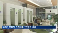 2분기 보험사 가계대출 7천억원 증가