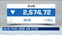 코스피, FOMC 경계감 속에 2천570선 후퇴