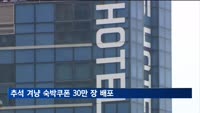 추석 겨냥 숙박쿠폰 30만 장 배포…5만 원 이상 숙소 3만 원 할인