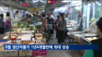 유가 인상 여파로 8월 생산자물가 0.9%↑…1년4개월 만에 최대 폭