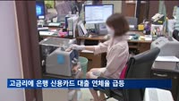 은행 신용카드 대출 연체율 8년 만에 최고치
