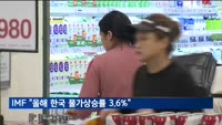 IMF, 올해 한국 물가상승률 3.6% 전망…"고금리 기조 유지해야"