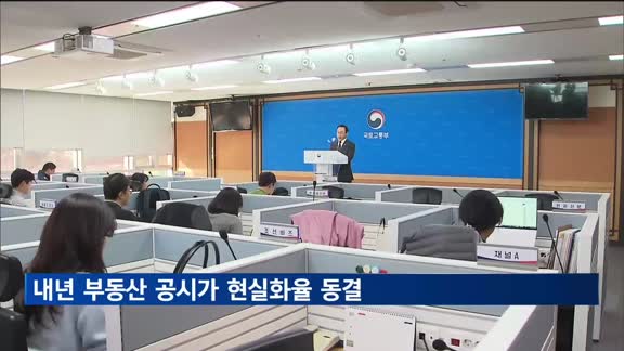 내년 부동산 공시가 현실화율 동결…보유세 부담 그대로