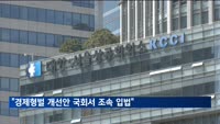 상의 "경제형벌 개선 법률안 국회서 조속 입법"