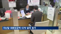 달러 약세에 지난달 외환보유 42억 달러 증가…4개월 만
