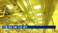 12월 초순 수출 3.3% 증가…반도체 수출 4% 감소 전환