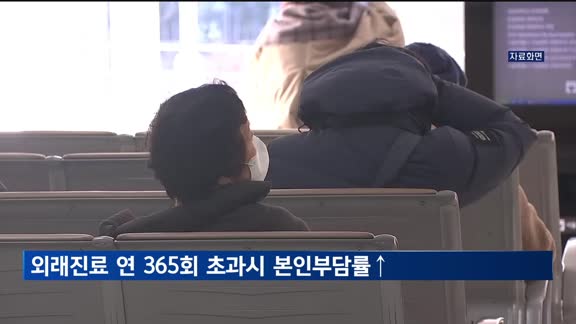 "연 365회 초과 외래진료시 본인부담률 90%로"