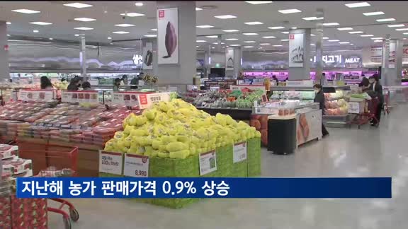 지난해 농가 판매가격 0.9% 상승…경영여건지수 소폭 개선