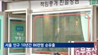서울 인구 10년간 86만명 순유출…높은 집값에 174만명 떠나