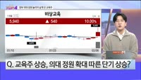 [오늘장TOP5 4위]  정부 의대 정원 늘리자 날개 단 교육주!
