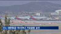EU, 대한항공-아시아나 기업결합 조건부 승인‥미국만 남아
