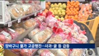 장바구니 물가 고공행진…금사과에 귤까지 78%↑