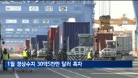 1월 경상수지 30억5천만 달러 흑자…반도체 등 수출 회복