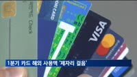 1분기 카드 해외 사용액 '제자리 걸음'