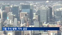 5월 주식 발행 70% 급감…IPO 감소 영향