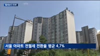 아파트 전세계약 비중 60% 돌파…커진 월세부담 탓