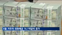 6월 거주자 외화예금 16.1억 달러 증가