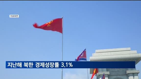 지난해 북한 경제성장률 3.1%…4년 만의 성장