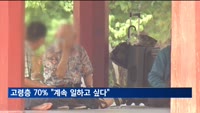 55∼79세 고령층 10명 중 7명 "계속 일하고 싶다"