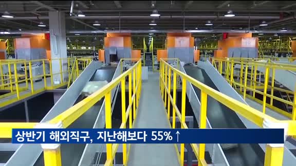 상반기 해외직구 급증…지난해보다 55%↑