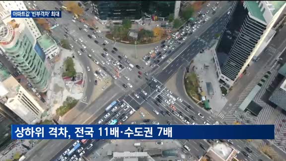 서울 아파트값 가격차 '역대 최대'…소득양극화 심화 탓