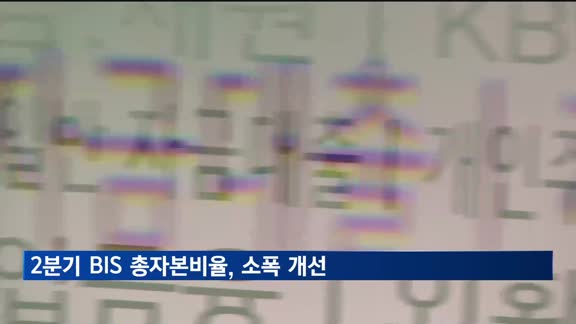 2분기 은행 BIS 총자본비율 15.76%…소폭 개선