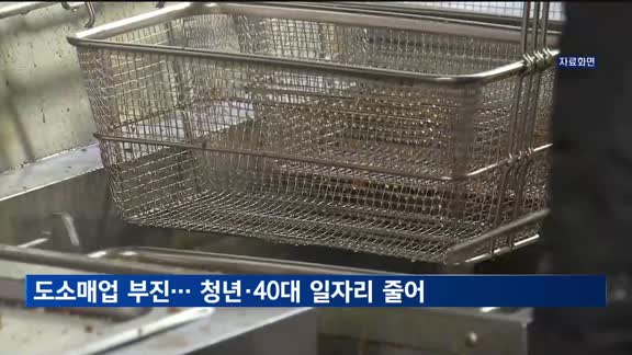 도소매·건설업 부진에 청년·40대 일자리 줄었다