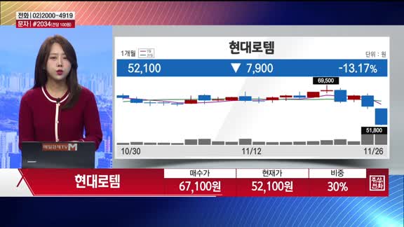 [주상전화] 현대로템 (064350)