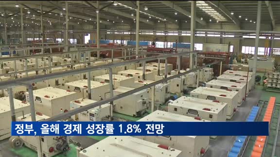 정부, 2025년 경제 성장률 1.8% 전망…0.4%p 하향