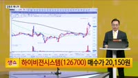 [생생한 주식쇼 생쇼] 하이비젼시스템(126700) 분석·목표가 2만3천원 제시