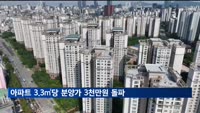 2월 전국 아파트 3.3㎡당 분양가 3천만원 돌파