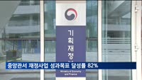 정부 "작년 60개 중앙관서 재정사업 성과목표 달성률 82%"
