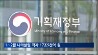 1∼2월 나라살림 적자 17조9천억 원