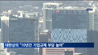 10년간 기업 규제 부담 늘어…노동·행정 분야 체감도 상승