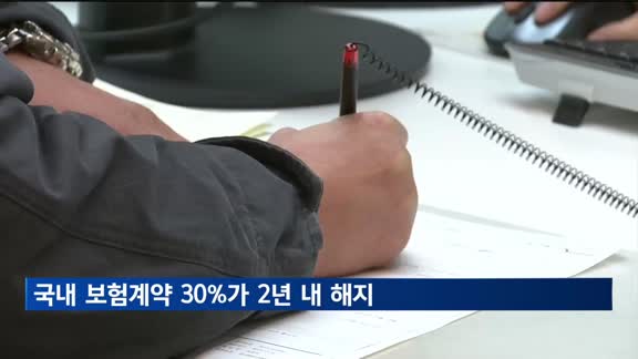 국내 보험계약 30%가 2년 내 해지…유지율 해외보다 낮아