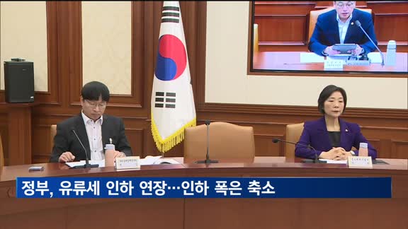 정부, 유류세 인하 연장…인하 폭은 축소