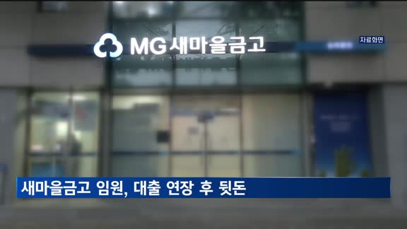 대출 연장 알선 후 뒷돈…새마을금고 임원 적발