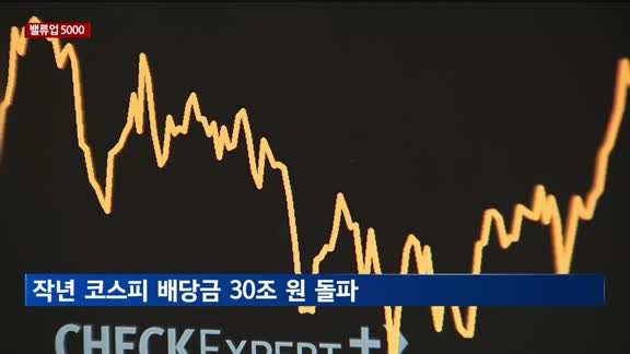 [밸류업 5000] 작년 코스피 배당금 30조 원 돌파…주주환원 효과 반영