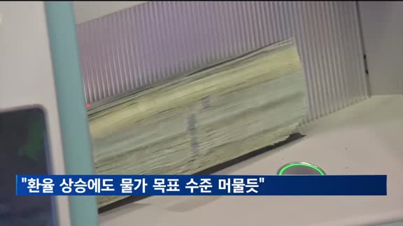 KDI "환율 1,500원 되면 물가 0.24%p 증가…물가목표 수준 머물듯"