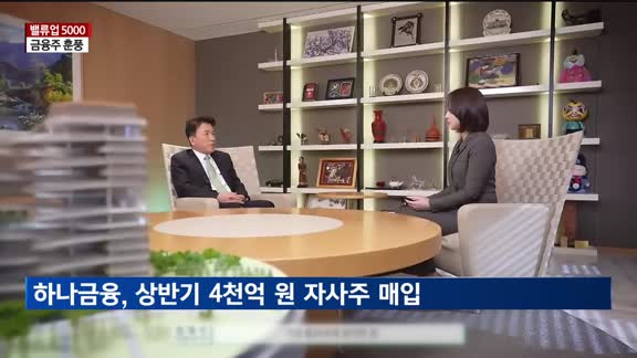[밸류업 5000] '밸류업' 드라이브에 5대 금융지주 주가 상승세