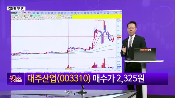 [생생한 주식쇼 생쇼]  대주산업(003310), 세종시·개헌 정책 수혜 기대…정치 이벤트 주목