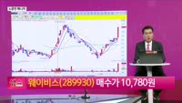[생생한 주식쇼 생쇼] 웨이비스(289930), 전쟁·방산 테마 수급…265억 방산 계약에 급등