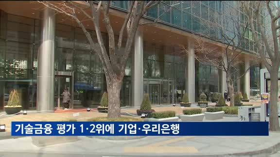 기술금융 평가 1·2위에 기업·우리은행