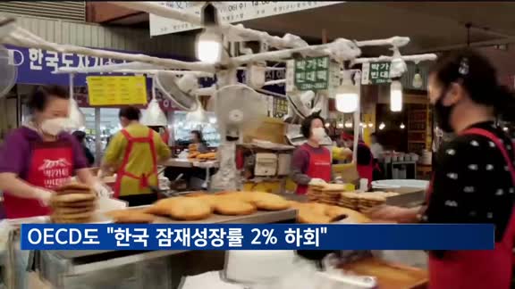 OECD도 한국 잠재성장률 '2% 하회' 전망