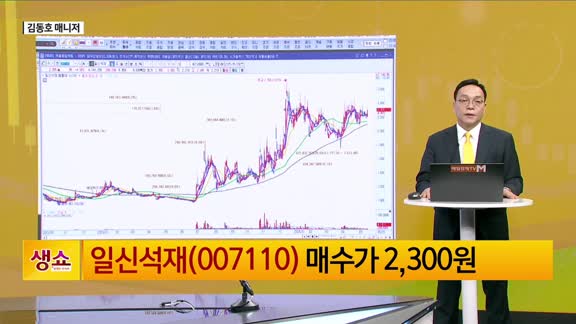 [생생한 주식쇼 생쇼] 일신석재 (007110), 국제 제재 완화 수혜 기대…북한 경협주로 주목