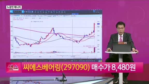 [생생한 주식쇼 생쇼] 씨에스베어링 (297090), 美 풍력 프로젝트 수혜 기대…목표가 9,350원 제시