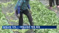 폭염·폭설에 농업소득 14%↓…김값 상승에 어가소득은 역대 최대